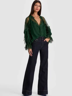 Alice and Olivia BLOUSES*ALEENA LACE BLOUSE