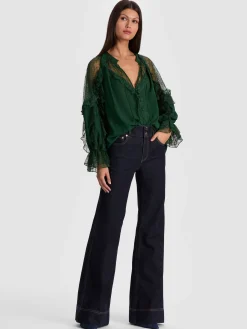 Alice and Olivia BLOUSES*ALEENA LACE BLOUSE