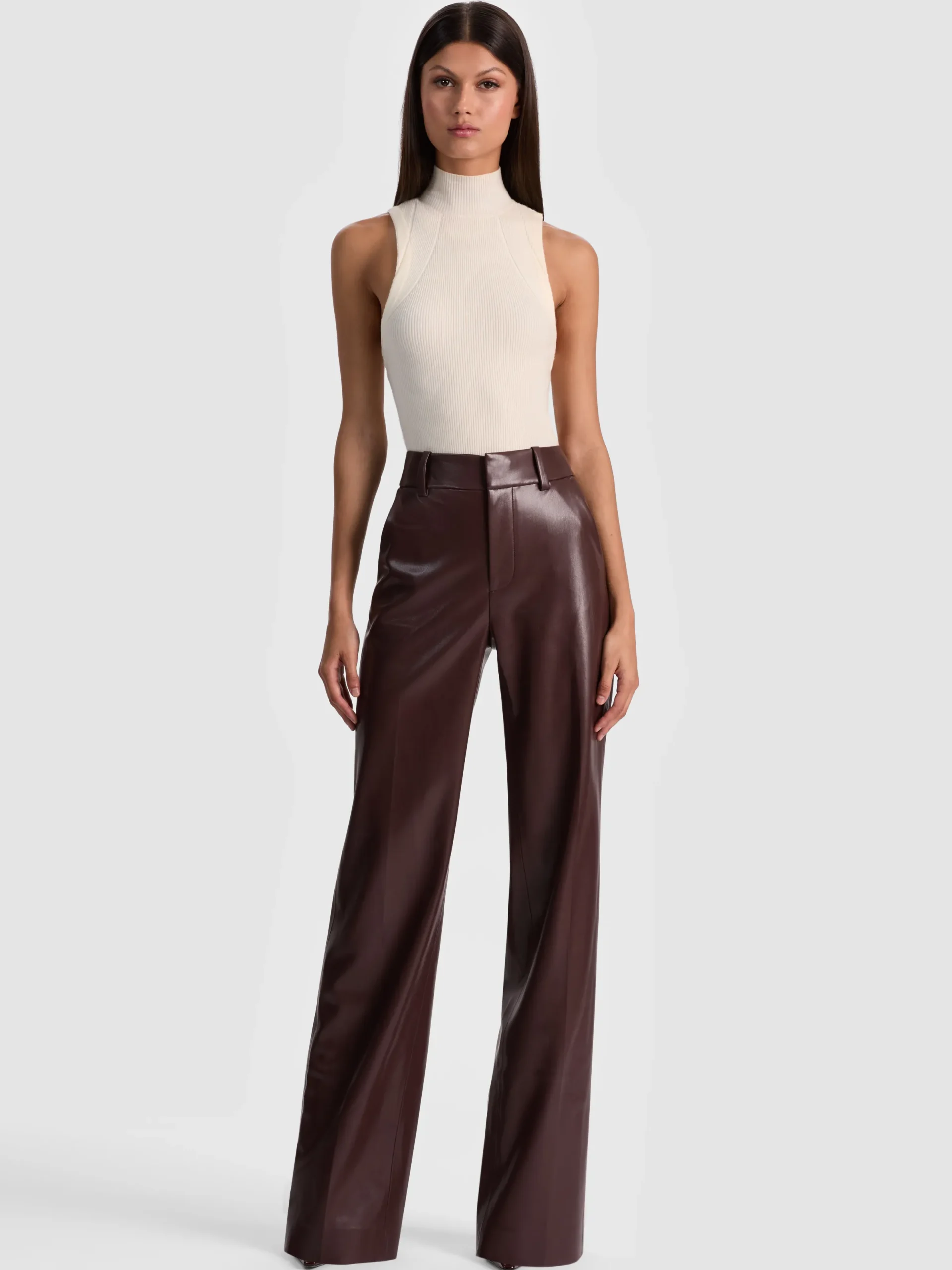 Alice and Olivia VEGAN*ALEXANDER VEGAN TROUSER OFF WHITE