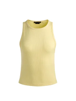 Alice and Olivia TANKS*ALLEN TANK TOP PRALINE/ECRU