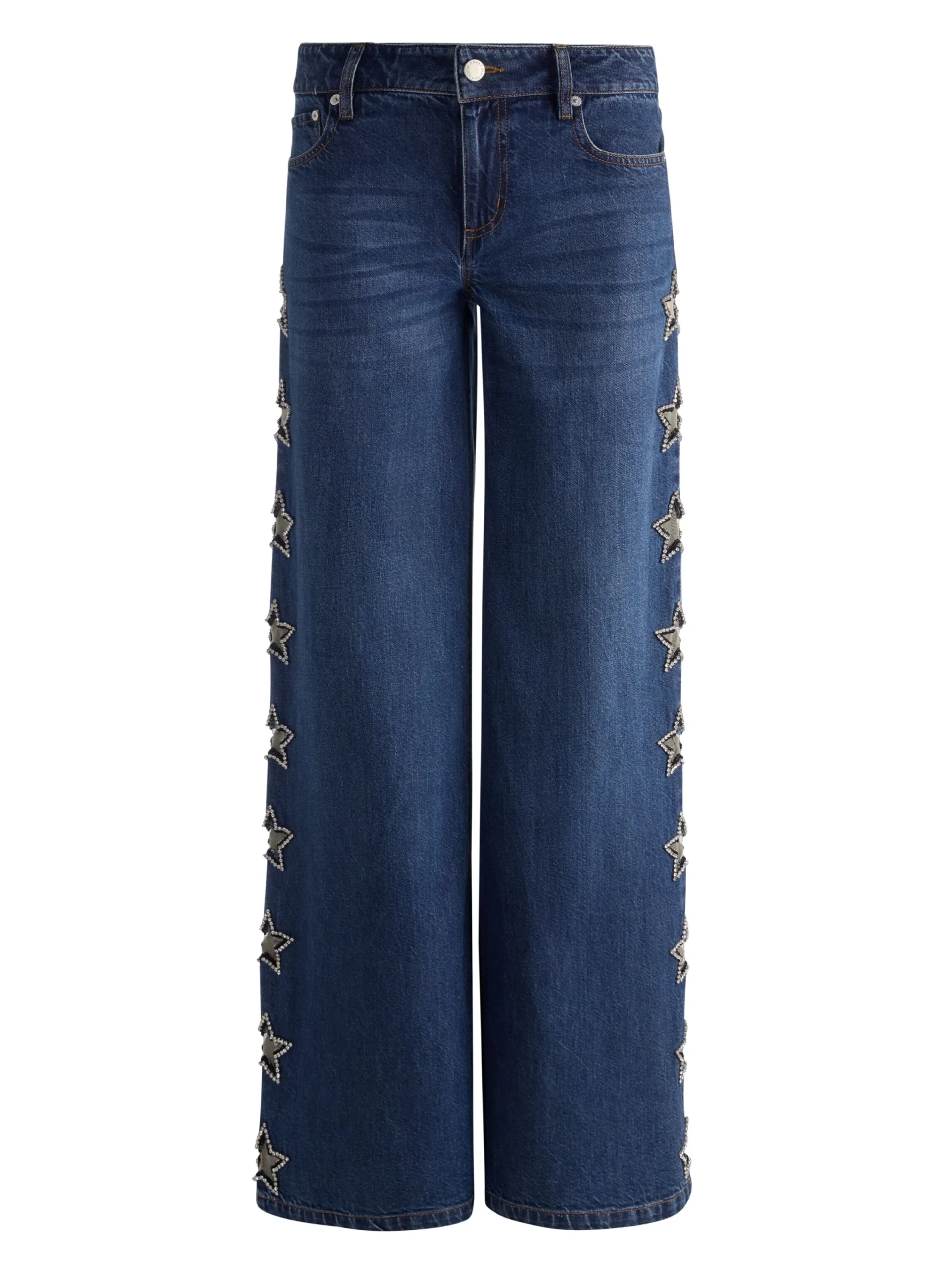 Alice and Olivia JEANS*AMAZING EMBELLISHED JEAN OFF WHITE