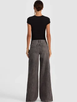 Alice and Olivia JEANS*AMAZING SNAP JEAN OFF WHITE