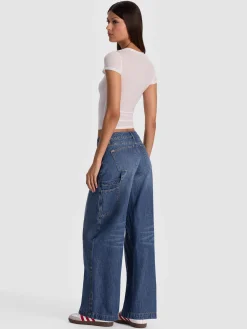 Alice and Olivia JEANS*ANDIE CARPENTER BARREL JEAN