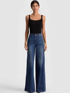 Alice and Olivia BODYSUITS*ANNIKA BODYSUIT ECRU