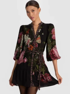 Alice and Olivia MINI*ANTONETTE MINI DRESS REGAL RETREAT