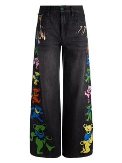 Alice and Olivia JEANS*A+O X GRATEFUL DEAD AMAZING JEAN OFF WHITE