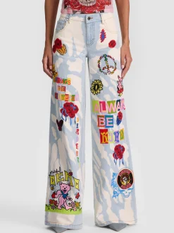 Alice and Olivia JEANS*A+O X GRATEFUL DEAD AMAZING JEAN
