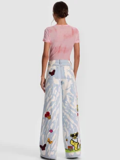 Alice and Olivia JEANS*A+O X GRATEFUL DEAD AMAZING JEAN