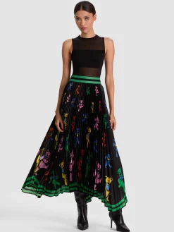 Alice and Olivia MAXI*A+O X GRATEFUL DEAD KATZ MAXI SKIRT
