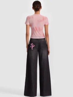 Alice and Olivia CROP TOPS*A+O X GRATEFUL DEAD TESS TEE