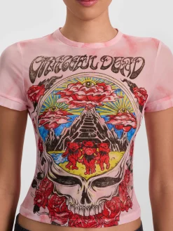 Alice and Olivia CROP TOPS*A+O X GRATEFUL DEAD TESS TEE