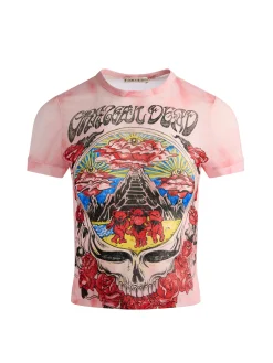 Alice and Olivia CROP TOPS*A+O X GRATEFUL DEAD TESS TEE