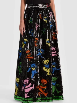 Alice and Olivia MAXI*A+O X GRATEFUL DEAD TINA BALLGOWN SKIRT