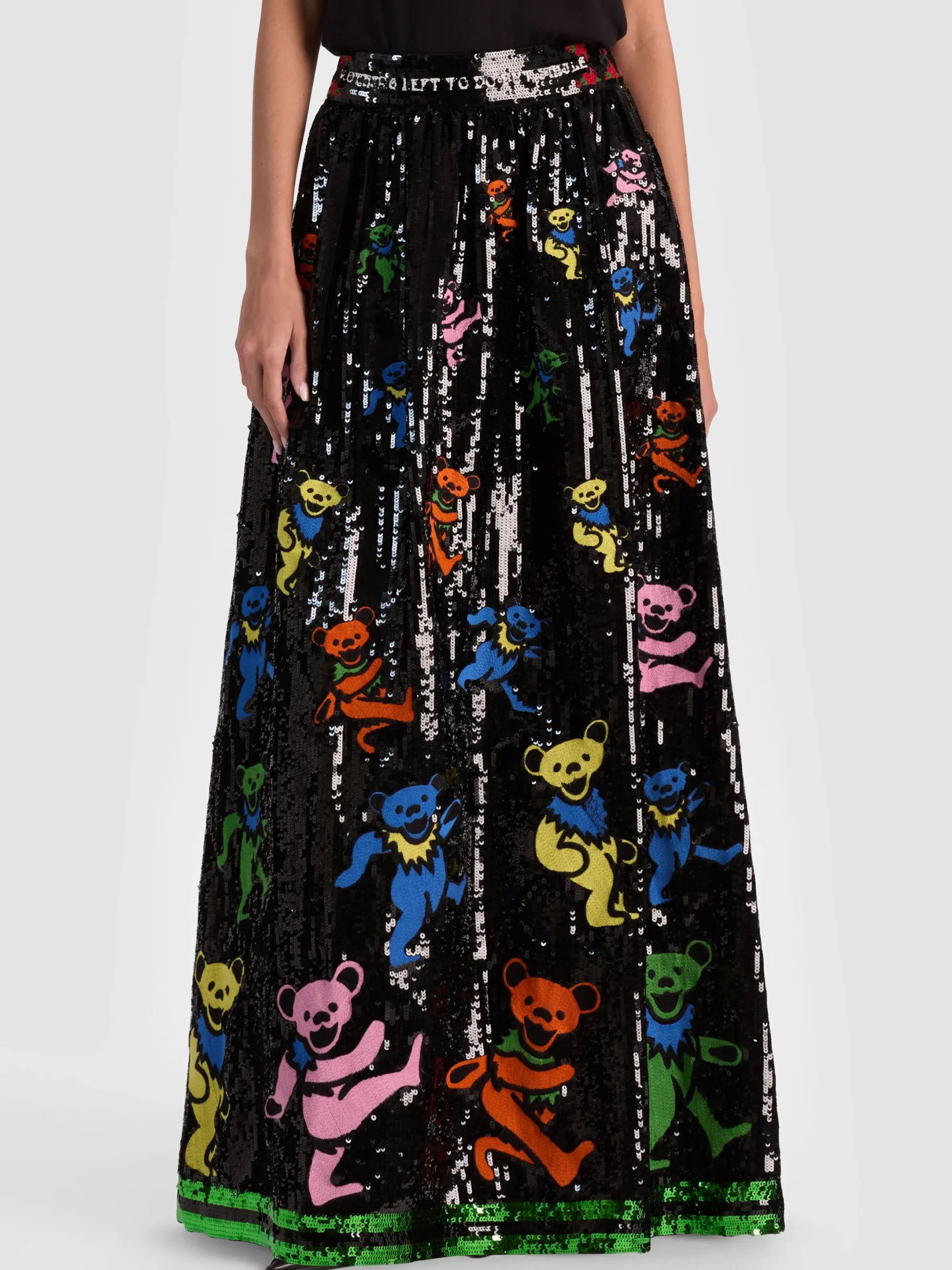 Alice and Olivia MAXI*A+O X GRATEFUL DEAD TINA BALLGOWN SKIRT