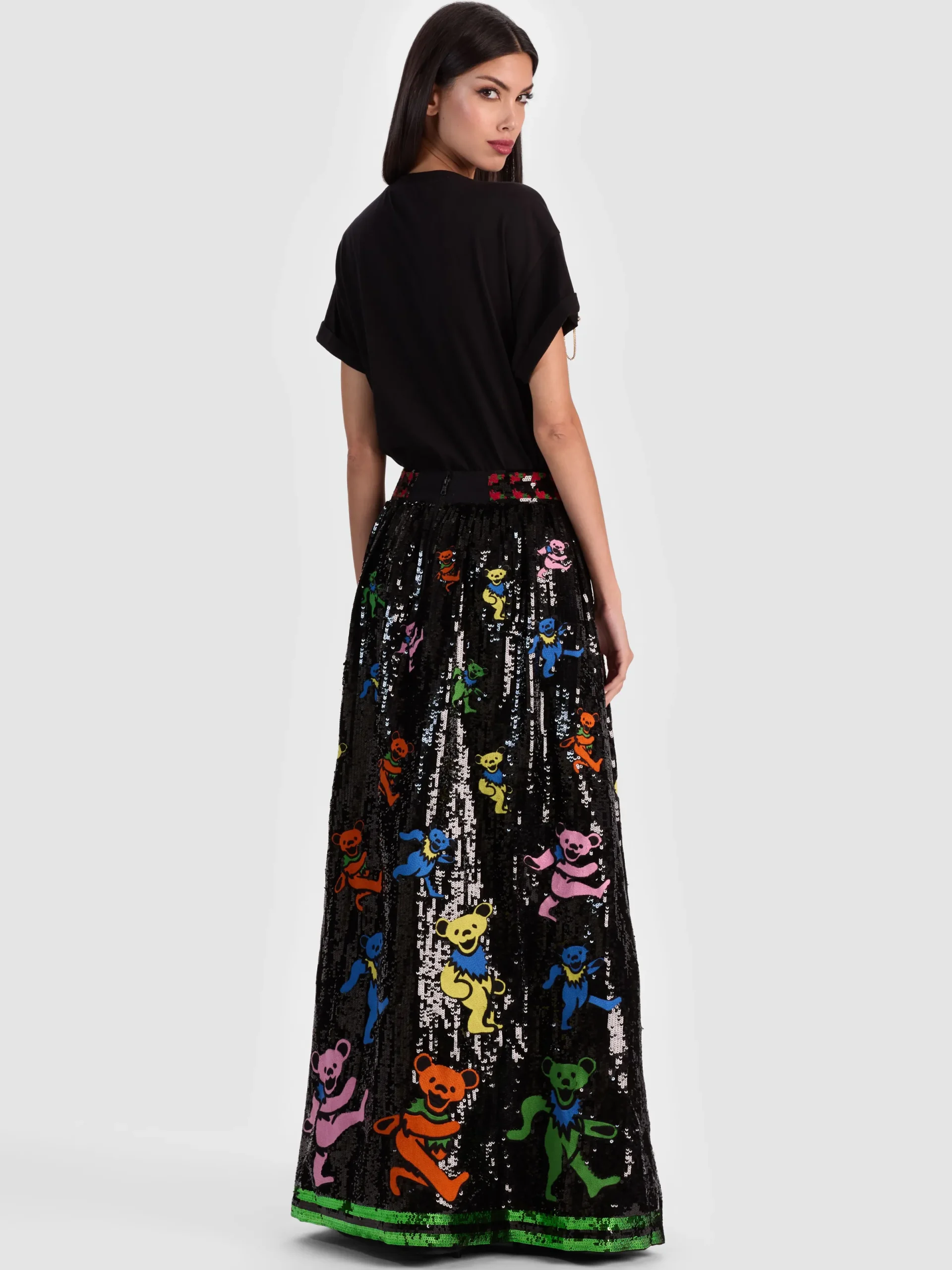 Alice and Olivia MAXI*A+O X GRATEFUL DEAD TINA BALLGOWN SKIRT