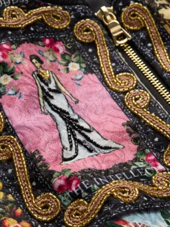 Alice and Olivia JACKETS*ASHER EMBELLISHED VARSITY JACKET