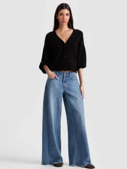 Alice and Olivia CARDIGANS*ATTICUS CASHMERE CARDIGAN BLACK