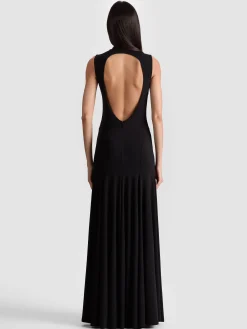 Alice and Olivia MAXI*AUGUSTA OPEN BACK MAXI DRESS