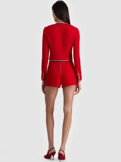 Alice and Olivia CROPPED JACKETS*AVALON SHRUNKEN TWEED JACKET