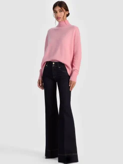 Alice and Olivia PULLOVERS*BARBRA TURTLENECK DARK CHOCOLATE