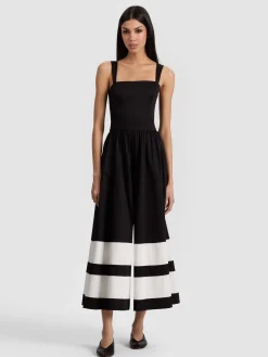 Alice and Olivia JUMPSUITS + ROMPERS*BELDEN COLORBLOCK JUMPSUIT BLACK