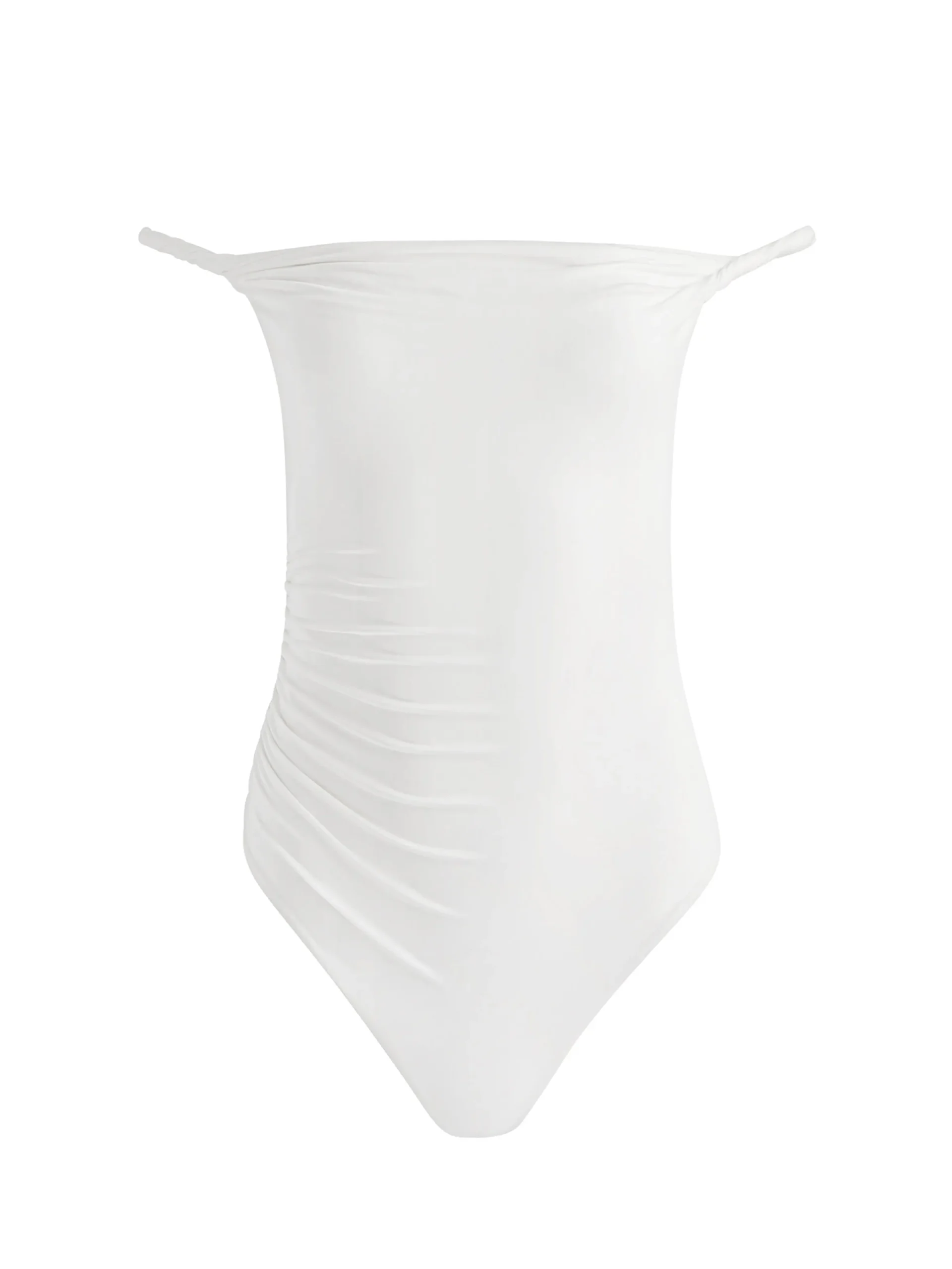 Alice and Olivia BODYSUITS*BIANCA TWISTED BODYSUIT MOCHA