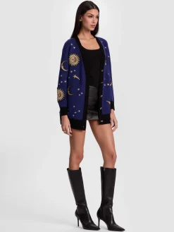 Alice and Olivia CARDIGANS*BRADFORD CELESTIAL STACEFACE CARDIGAN