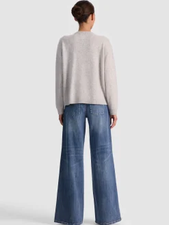 Alice and Olivia CARDIGANS*BRADLEY CASHMERE CARDIGAN GREY MINERAL