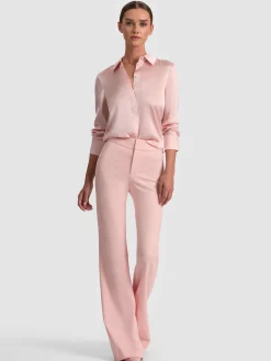 Alice and Olivia BLOUSES*BRADY SILK BLOUSE CAROLINA BLUE