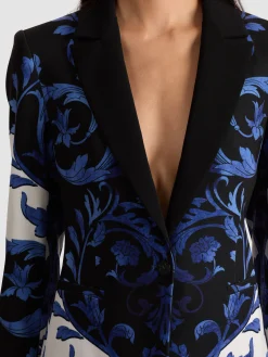 Alice and Olivia BLAZERS*BREANN PRINTED BLAZER MAGIC GARDEN GRADIENT