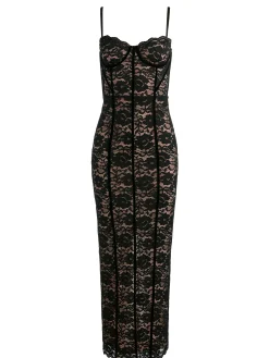 Alice and Olivia MAXI*CARISSA LACE MAXI DRESS