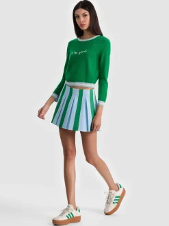 Alice and Olivia PULLOVERS*CAROLANN CASHMERE SHRUNKEN PULLOVER