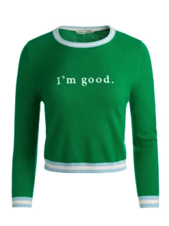 Alice and Olivia PULLOVERS*CAROLANN CASHMERE SHRUNKEN PULLOVER