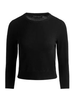 Alice and Olivia PULLOVERS*CAROLANN CASHMERE SHRUNKEN PULLOVER BRIGHT RUBY