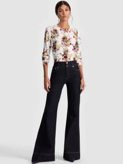 Alice and Olivia CARDIGANS*CARSON PRINTED CARDIGAN VISIONARY