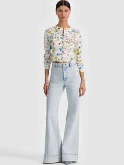 Alice and Olivia CARDIGANS*CARSON PRINTED CARDIGAN