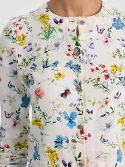 Alice and Olivia CARDIGANS*CARSON PRINTED CARDIGAN