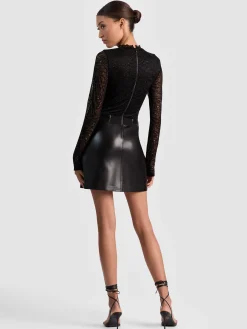 Alice and Olivia MINI*CHARA LACE MINI DRESS