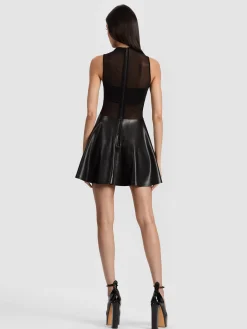 Alice and Olivia MINI*CHARA VEGAN MINI DRESS