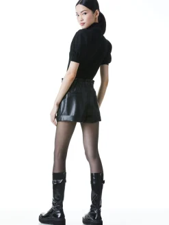 Alice and Olivia PULLOVERS*CHASE PUFF SLEEVE SWEATER CAMEL