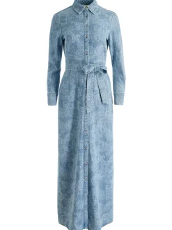 Alice and Olivia MAXI*CHASSIDY DENIM SHIRT DRESS