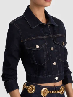 Alice and Olivia DENIM*CHLOE DENIM JACKET WHITE