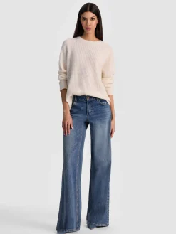 Alice and Olivia PULLOVERS*COLIN CASHMERE CREWNECK BUTTER