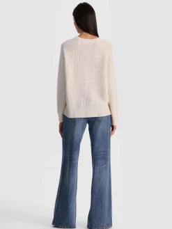 Alice and Olivia PULLOVERS*COLIN CASHMERE CREWNECK BUTTER