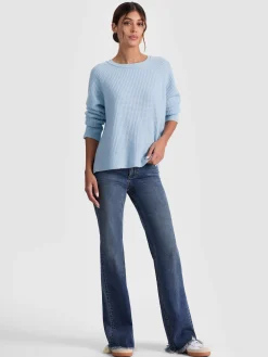 Alice and Olivia PULLOVERS*COLIN CASHMERE CREWNECK OATMEAL HEATHER