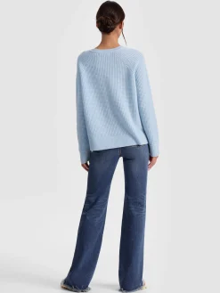 Alice and Olivia PULLOVERS*COLIN CASHMERE CREWNECK OATMEAL HEATHER