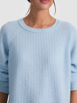 Alice and Olivia PULLOVERS*COLIN CASHMERE CREWNECK OATMEAL HEATHER
