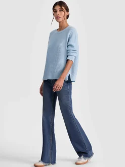 Alice and Olivia PULLOVERS*COLIN CASHMERE CREWNECK OATMEAL HEATHER