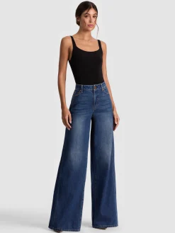 Alice and Olivia JEANS*COOL JEAN OFF WHITE