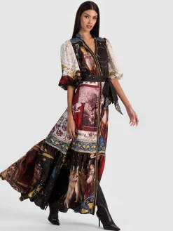 Alice and Olivia MAXI*CORA MAXI SHIRT DRESS